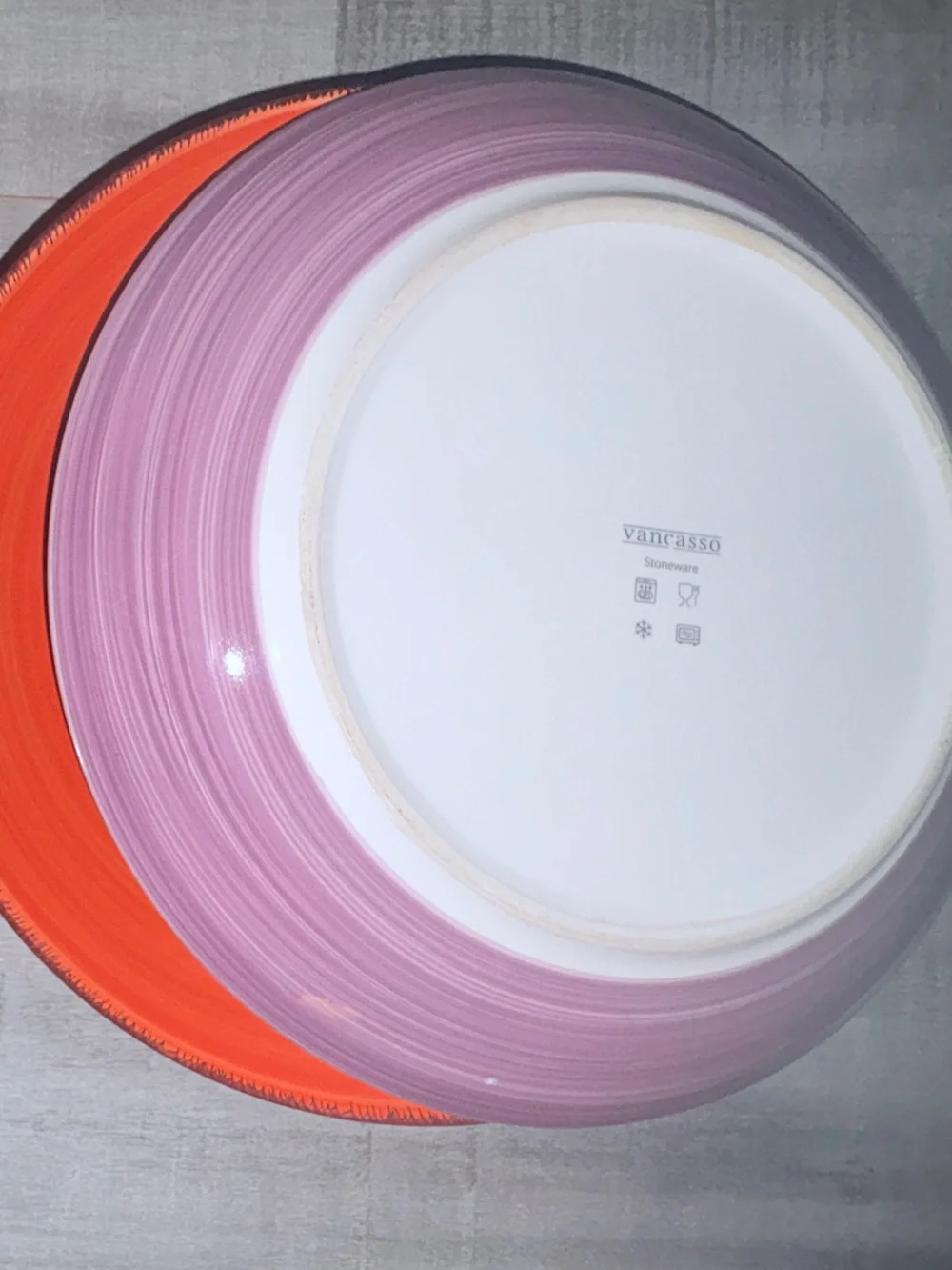10 piece Vibrant Five-Piece Ceramic Plate & Bowl 🥣 Set — Multicolor - Stoneware